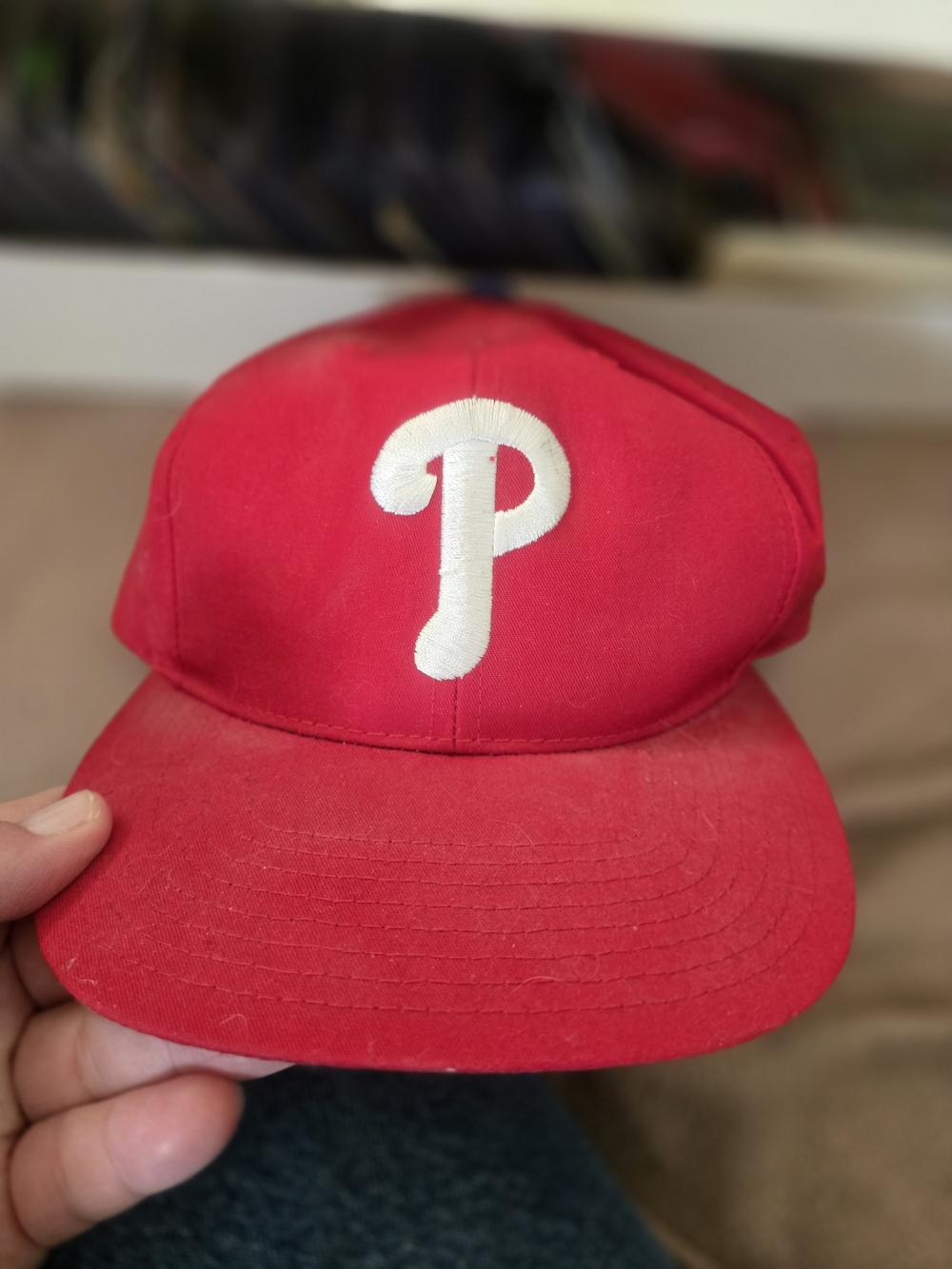 American Needle Red Kids Cap with White 'Philaselphia Phillies 1990s